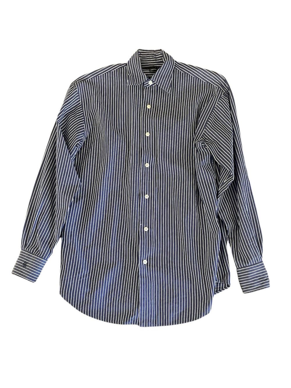 Ralph RL Lauren vintage 90’s Striped Button-Down shirt with RL cuff/wrist logo